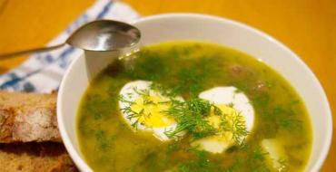 Суп из щавеля по классическим рецептам